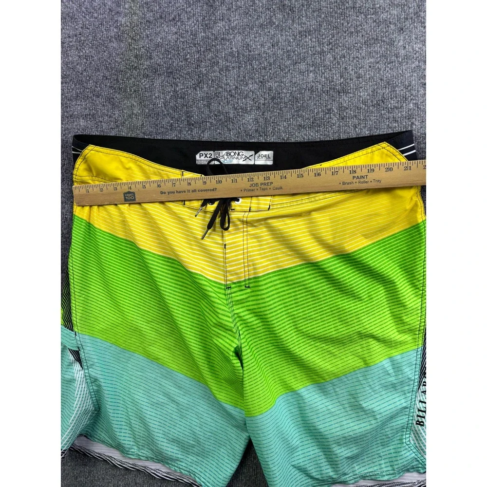 Billabong Board Shorts Mens 42 Yellow Green Platinum X Recycler Joel‎ Parkinson